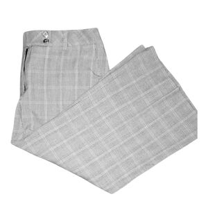 New WHBM Wide Leg Cropped Flare Pants Plaid 12